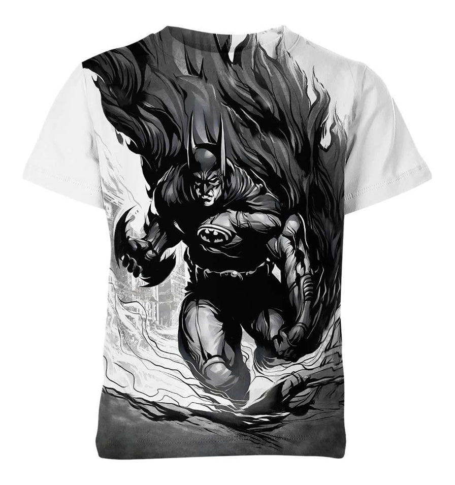 Batman Batarang Black and White Shirt