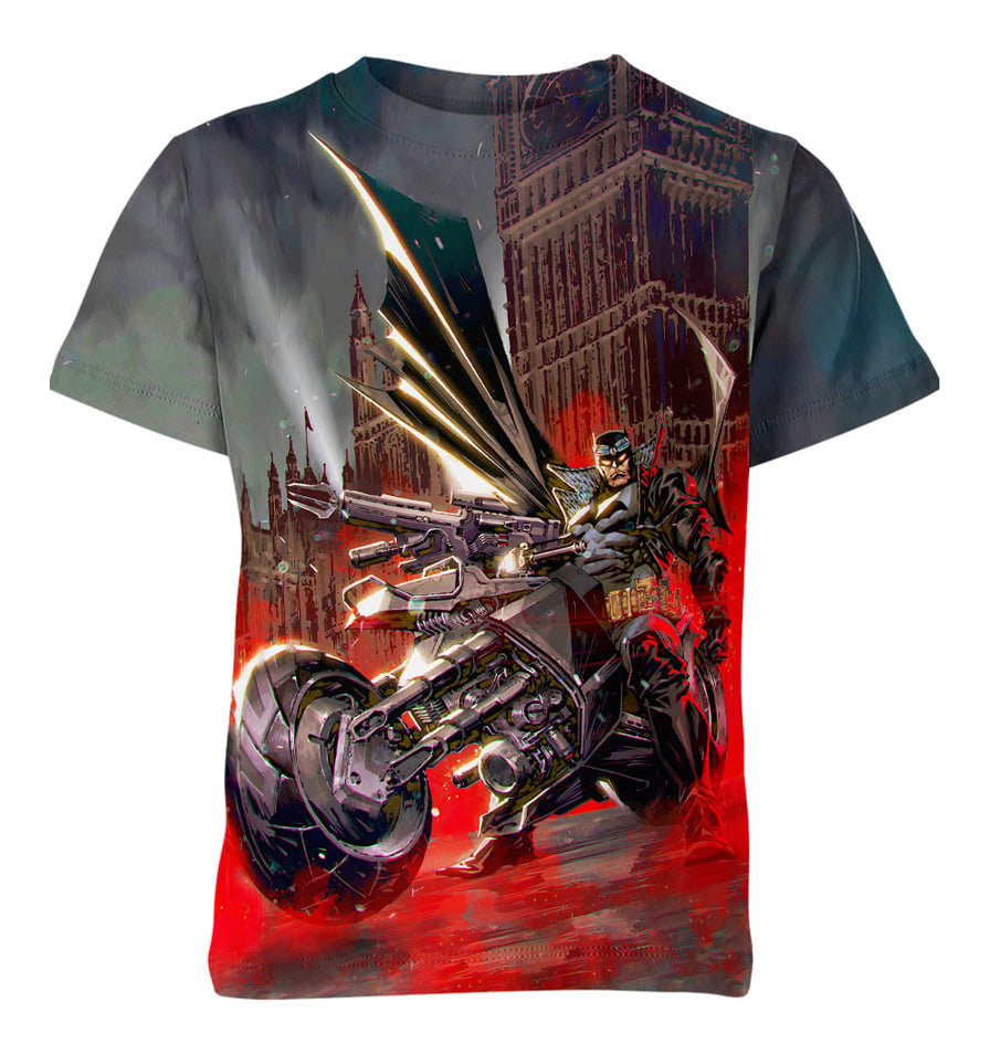 Batman Batmobile Red Air Gotham City Shirt