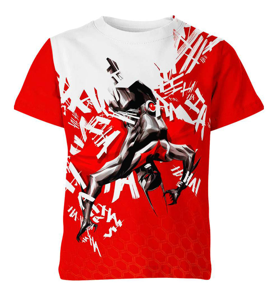 Batman Beyond Joker Red White Haha Smile Shirt