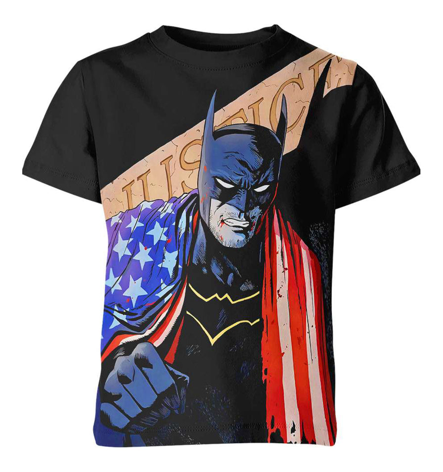 Batman Justic Us Flag Shirt