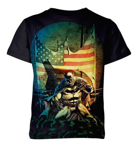 Batman Us Flag Batsignal Shirt